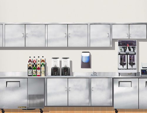 2D Architectural Commercial Rendering: Casino Kitchen